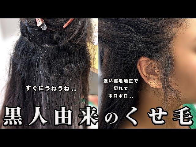 【強いくせ毛】黒人クォーターさんが人生初！！動きのあるレイヤーボブにする方法とヘアケアについて。