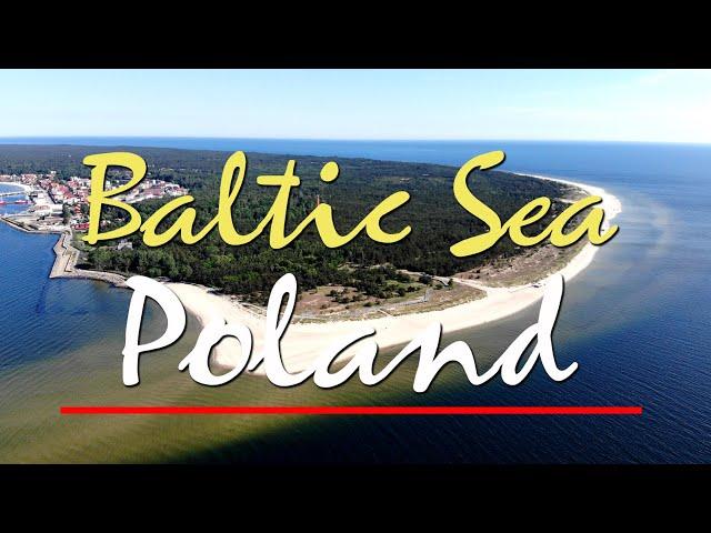 Morze Bałtyckie z lotu ptaka 4K | Film relaksacyjny | Baltic Sea in Poland with relaxing music