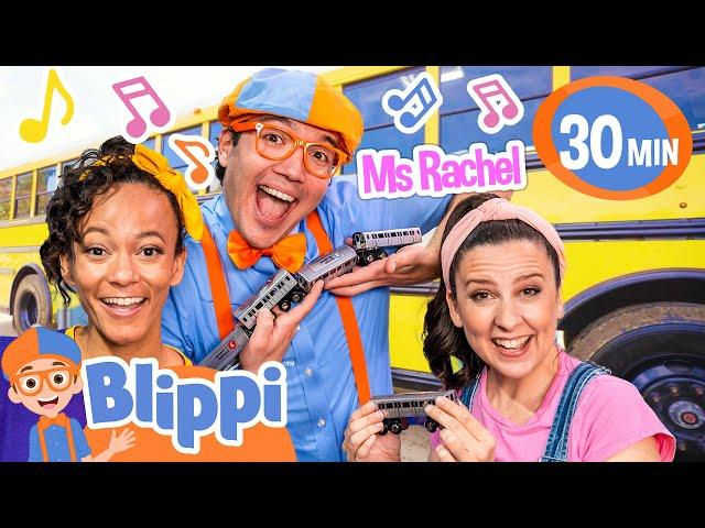 Ms Rachel and Blippi! Wheels on the Bus, Vehicles and MORE! Full Episodes for Kids