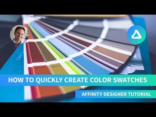 How To Quickly Create Color Swatches - Affinity Designer Tutorial