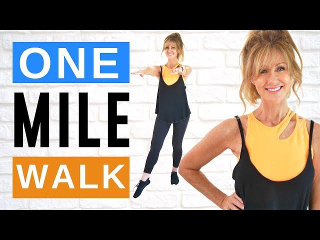 1 Mile Walk | Indoor Walking Workout | Fabulous50s 14 Day Challenge!