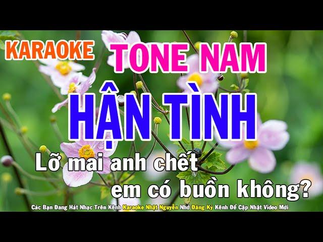 Hận Tình Karaoke Tone Nam Nhạc Sống - Phối Mới Dễ Hát - Nhật Nguyễn