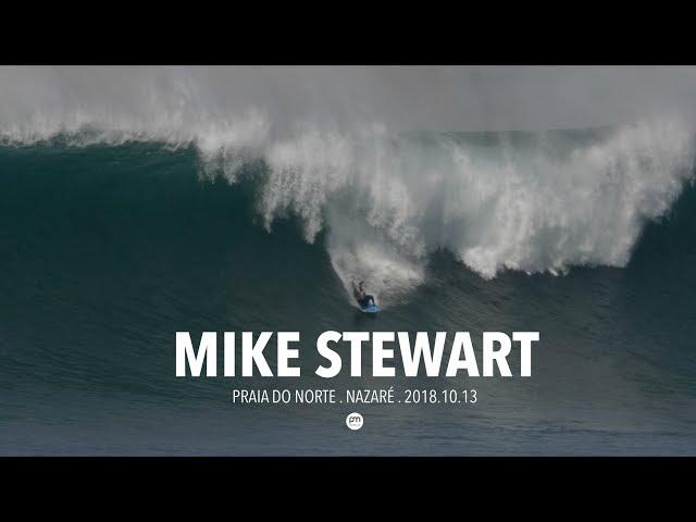 Mike Stewart paddles Big Nazaré [bodyboard]