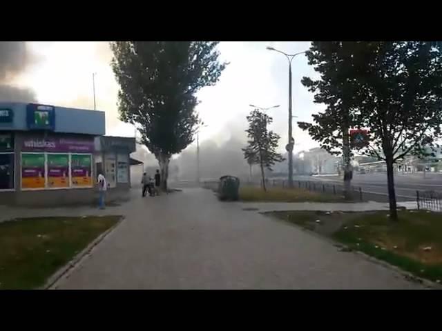 eng subs 29 08 14 Donetsk railway station hit by UA govt artillery