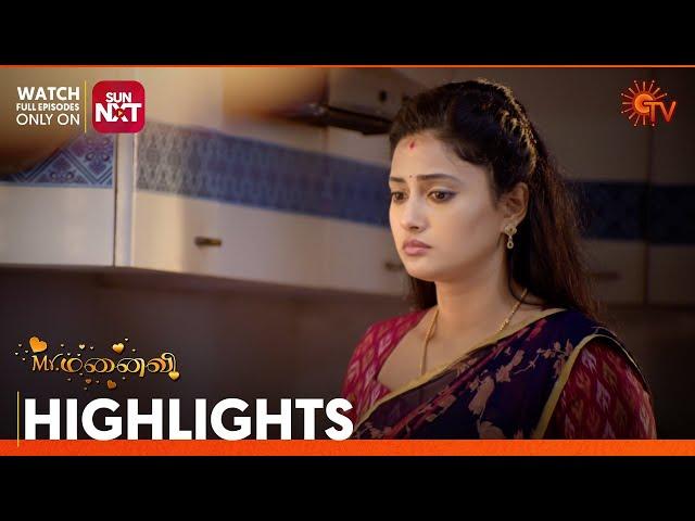 Mr.Manaivi - Highlights | 21 Oct 2024 | Tamil Serial | Sun TV