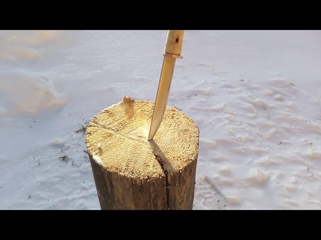 Нож из рамной пилы / The knife of frame saws with their hands