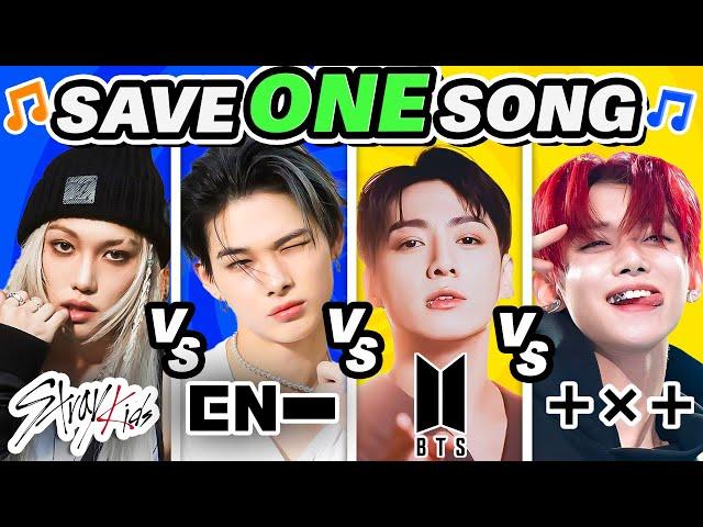 STRAY KIDS vs ENHYPEN vs BTS vs TXT: Save One SongKpop Quiz 2024 | K-Music Quiz