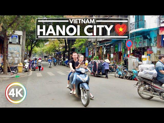 Hanoi The Capital of Vietnam in 2023 - Walking Tour in the City Center 4K 60FPS