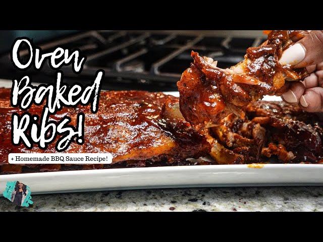 HOW TO MAKE AMAZINGLY TENDER OVEN-BAKED RIBS + BBQ SAUCE | EASY RECIPE TUTORIAL