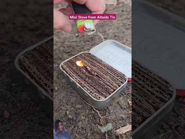  DIY Altoids Tin Stove  #shorts