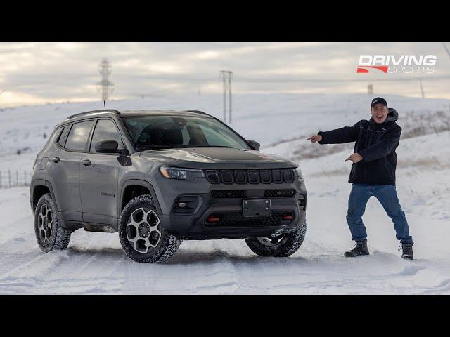 2022 Jeep Compass vs Subaru Forester Wilderness Deep Snow Winter Test