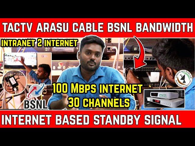 TACTV BSNL Bandwidth Alternate Signal | Internet Based MSO Signal | Tamilnadu Arasu Cable TV