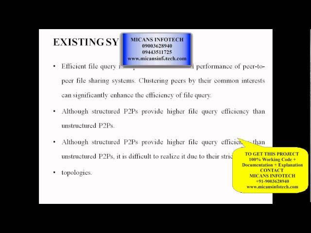 A Proximity-Aware Interest-Clustered P2P File Sharing System IEEE PROJECTS 2015-2016