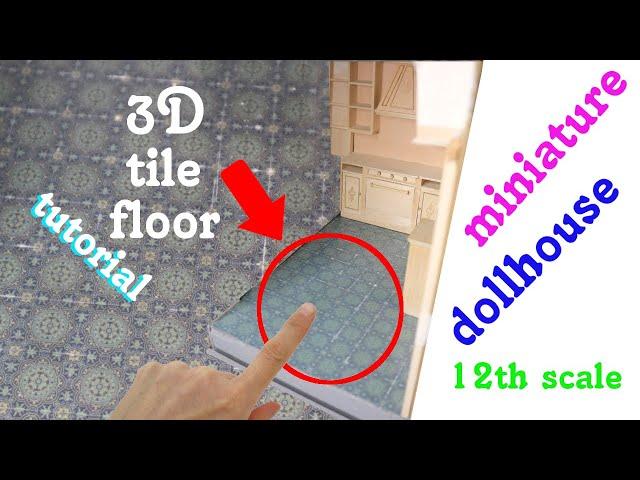 3D Tiles for a Dollhouse - Kitchen Series #1