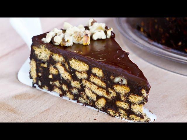 No-Bake Chocolate Biscuit Cake Recipe