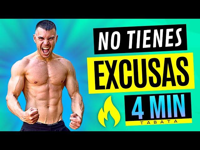 SOLO 4 Minutos Para CAMBIAR Tu CUERPO | Tabata en Casa para Quemar Grasa Rápido