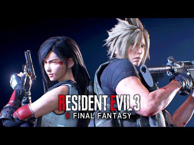 Resident Evil 3 Remake x Final Fantasy 7 Remake  THE MOVIE / FULL STORY 【Tifa x Cloud Mods】