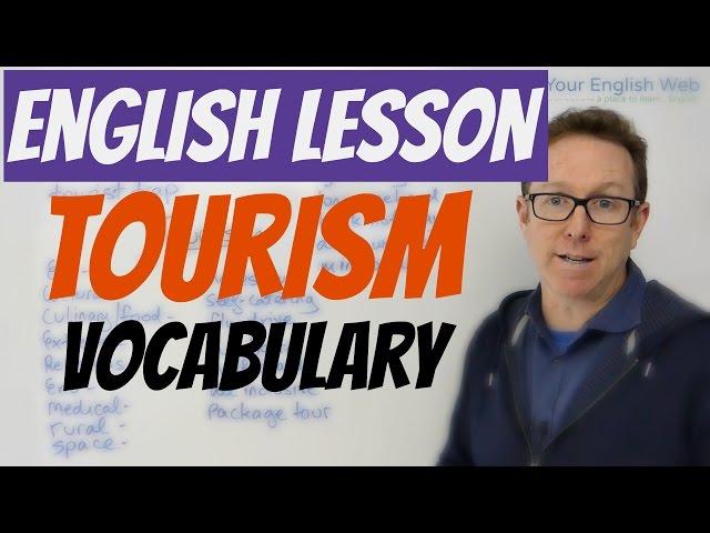 English lesson - Words to talk about TOURISM