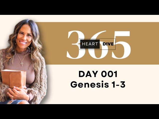 Day 001 Genesis 1-3 | Daily One Year Bible Study | Audio Bible Reading with Commentary