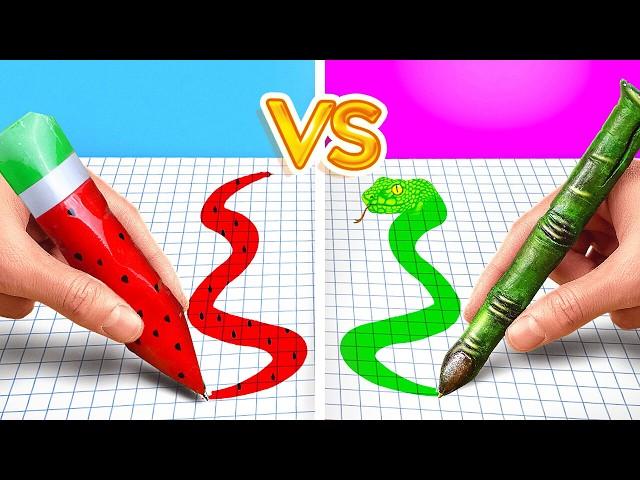 NEW 123 GO! GOOD vs BAD Students! Awesome School Hacks and Crafts by 123 GO!