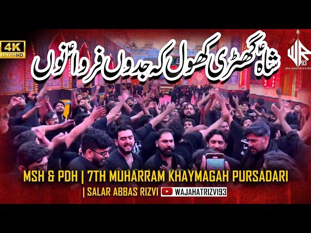 Shah Ghatri Khol K Jadon Farwa | MSH & PDH | 7th Muharram Khaymagah Pursadari | Salar Abbas Rizvi