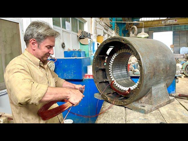 everything about the electric motors || SCHORCH electric motor winding 185 kW 1500 rpm