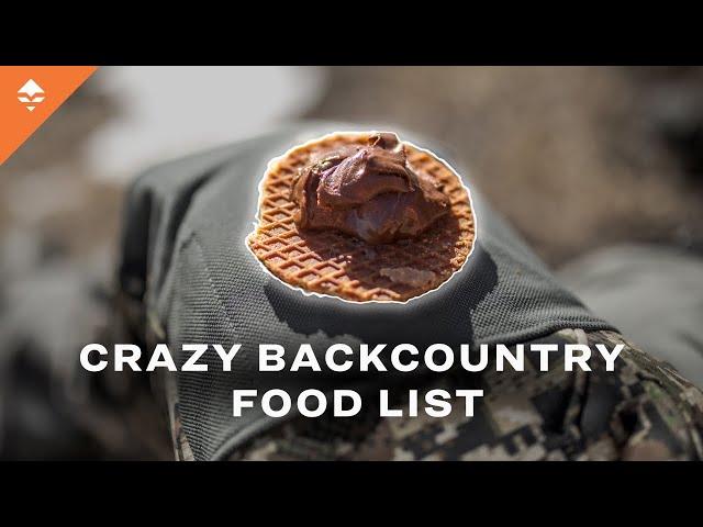 LIGHTEST Backcountry Food List For Hunting