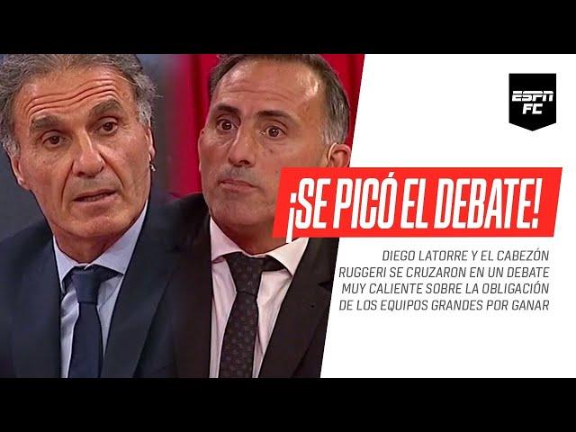 ¡SE CALENTÓ EL DEBATE! #Ruggeri, #Latorre y una chara MUY PICANTE sobre la obligación de ganar