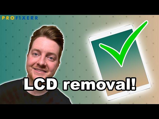 How to Remove an iPad LCD that is glued in! EASY 1 Step Method - Repair Shop Basics