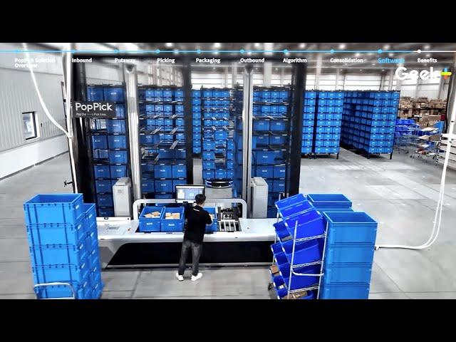 NEW Pop-Pick System Smart Warehouse Video (not a simulation!)