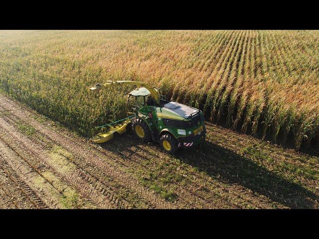 Agrarservice Franken-Jura im Einsatz mit JohnDeere 9800i & 8600i (Maisernte 2024)