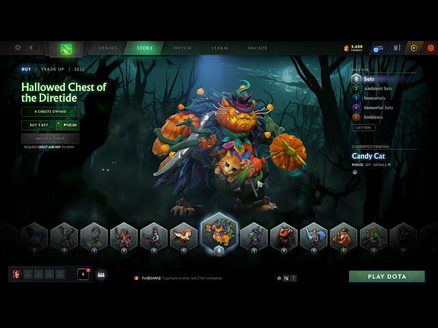 DOTA 2 | Hallowed Chest of the Diretide 2020 | New Sets And Immortals