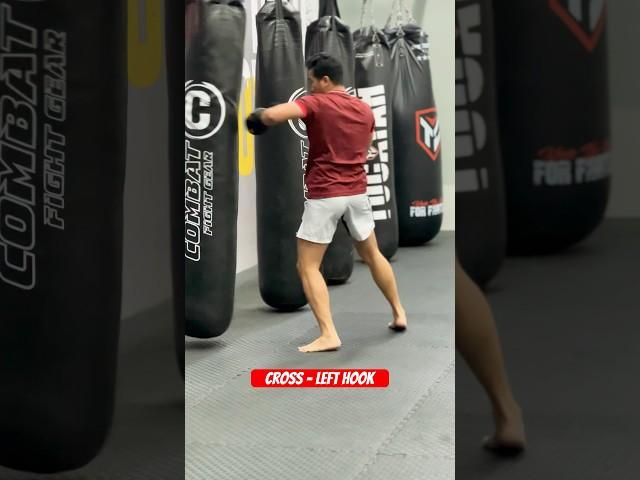 Muay Thai Bag Workout for Beginners | Easy Combo Drills!  #shorts #muaythai