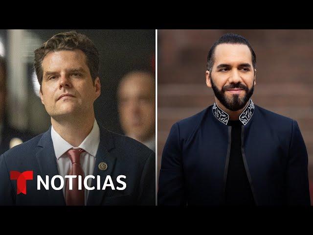 Matt Gaetz tuvo palabras elogiosas para Nayib Bukele | Noticias Telemundo