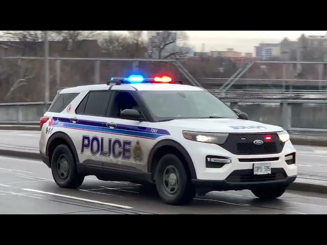 Ottawa fire & police responding to a water rescue