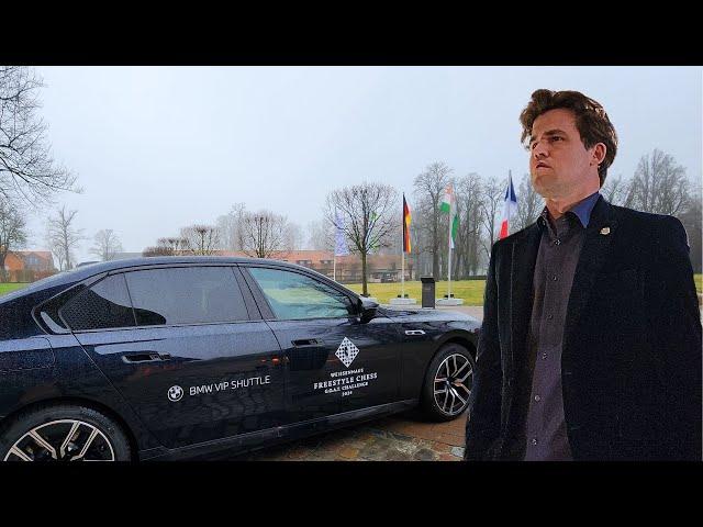 Magnus Carlsen's stylish entry in BMW