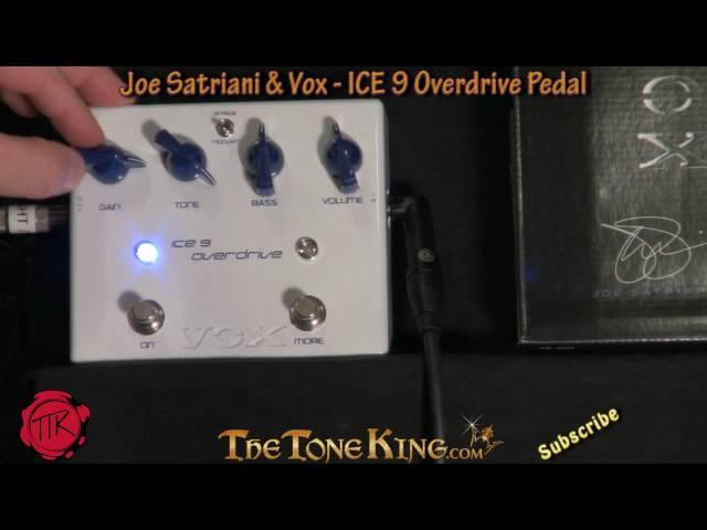 Joe Satriani Vox Ice 9 Overdrive Pedal Review Demo Marshall JMD:1 Carvin CS6 ICE9