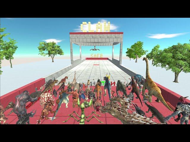 Last Survivor. Course with crane machine! | Animal Revolt Battle Simulator