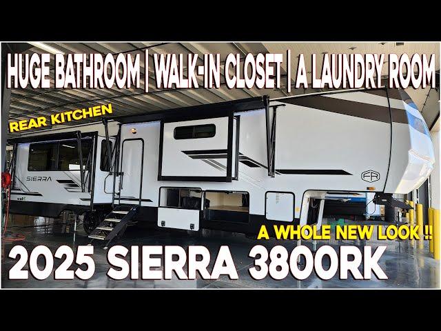 RV with Walk in closet & Laundry Room 2025 Sierra 3800RK Rear Kitchen fifth wheel @ Couchs RV Nation