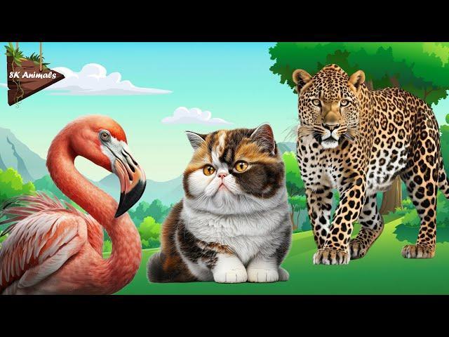 Cutest Animal Sounds Around the World: Flamingo, Cat, Leopard, Tiger, Hippo