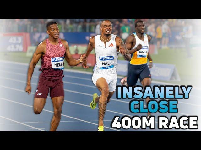 INSANELY CLOSE Men's 400m Race at 2025 Rome Diamond League
