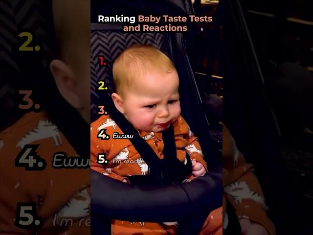 Ranking Baby Taste Tests and Reactions #ranking  #babymoments