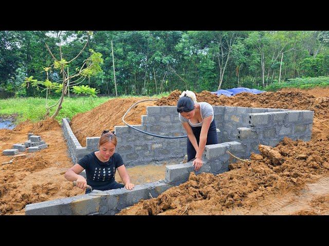 Building a Wooden House Foundation | Shaping Our Dream Home – Lý Thiên An