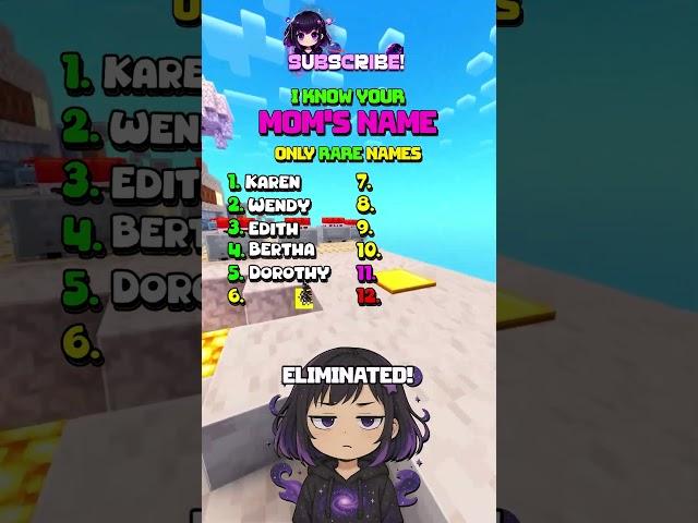 IF I SAY YOUR MOM'S NAME, GAME OVER! ️ #shorts