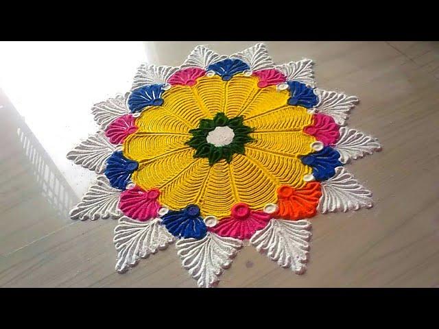 Rangoli design for daily / rangoli by Jyoti Rathod #74