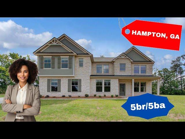  Atlanta New Homes TOUR: Hampton, GA New Homes For Sale: Best Atlanta 5 bedroom homes