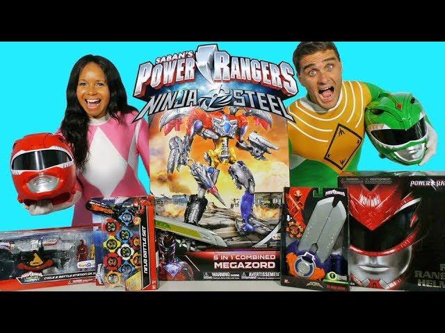 Power Rangers Toy Challenge Pink Ranger Vs Green Ranger !  || Toy Review || Konas2002