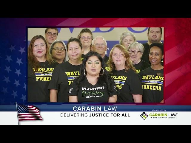Carabin Law is proud to stand with Wayland Baptist University as we recite the nation’s pledge!