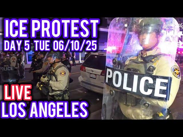 LIVE ICE PROTEST DOWNTOWN L.A. ##LOSANGELES #NEWS #LIVE #BREAKINGNEWS