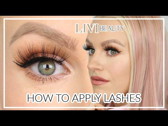 LIVI BEAUTY  How To Easily Apply Eyelashes